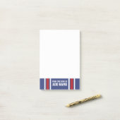 Blue Red Football Jersey Post-it® Notes (Op bureau)