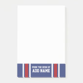 Blue Red Football Jersey Post-it® Notes (Voorkant)