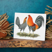 Blue Red Gamefowl Fotoplaat (Zijkant)
