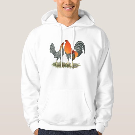 Blue Red Gamefowl Hoodie (Voorkant)