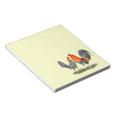 Blue Red Gamefowl Notitieblok (Schuin)
