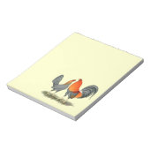 Blue Red Gamefowl Notitieblok (Gedraaid)