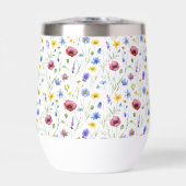 Blue Red Watercolor Wildflower (Avant)