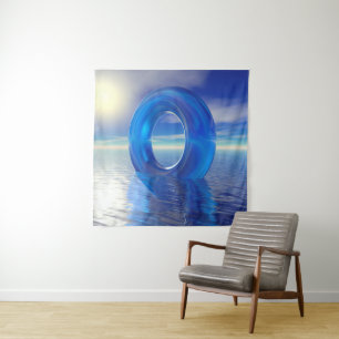 Blue Reflections Tapestry Wandkleed