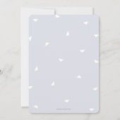 Blue Regency Afternoon Tea Bruids/Trouwdouche Kaart (Achterkant)