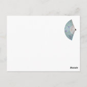 Blue Regency Lady Briefkaart (Achterkant)