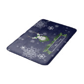 Blue Reindeer Bath Mat (Gekanteld)