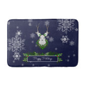 Blue Reindeer Bath Mat (Voorkant)