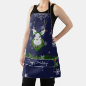 Blue Reindeer Christmas Schort (Insitu)