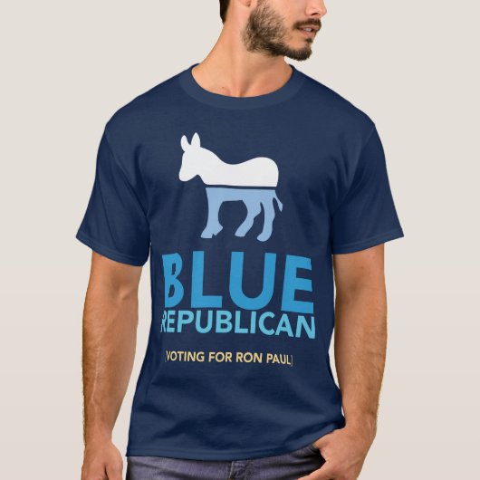 Blue Republican T-Shirt (Voorkant)