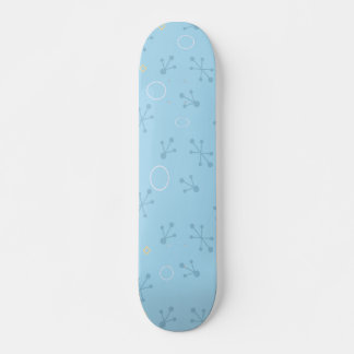 Blue Retro 50-inch Swingers Star Wallpaper Pattern Skateboard