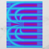 Blue Retro Cathedral Bulk Scrapbook Paper Pages Flyer (Achterkant)