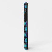 blue retro funky i phone case (Achterkant/links)