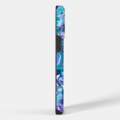 Blue Rhapsody | Abstracte kunst iPhone Hoesje (Rechterkant)