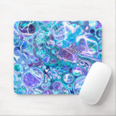 Blue Rhapsody | Abstracte kunst Muismat (Met muis)