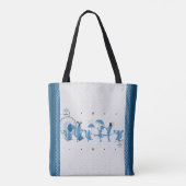 Blue Rhapsody-Canvas tas (Achterkant)