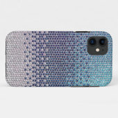 Blue Rhinestone Glitter Bling iPhone 5 Hoesje (Achterkant (horizontaal))