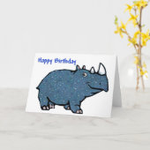 Blue Rhino Happy Birthday Kaart (Gele Bloem)