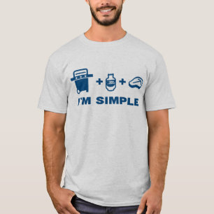 Blue Rhino "Ik ben eenvoudig" Mannen T-shirt