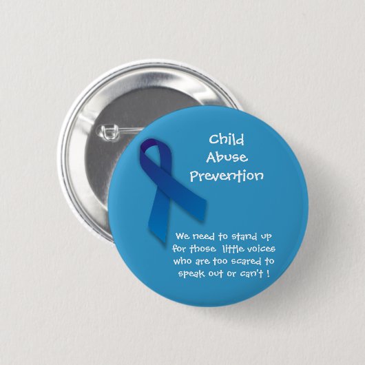 Blue Ribbon Button (Voorkant /achterkant)