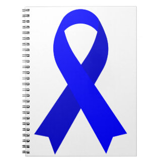 Blue Ribbon Colon Cancer POTS Huntington's Disease Notitieboek
