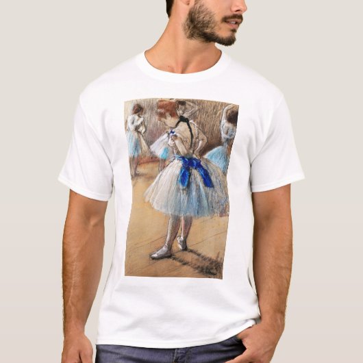 Blue Ribbon Dancer, Edgar Degas T-shirt (Voorkant)
