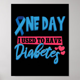 Blue Ribbon Diabetes Awareness Kinder Poster