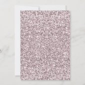 Blue Ribbon Pink Glitter Royal Princess Birthday Kaart (Achterkant)