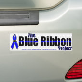 Blue Ribbon Project Bumpersticker (Op auto)