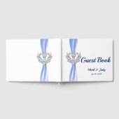 Blue Ribbon Silver Swans Mariage Livre d'or (Complet)