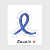 Blue Ribbon Sticker (Vel)