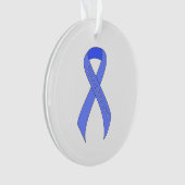 Blue Ribbon Support Awareness Ornament (voorkant)
