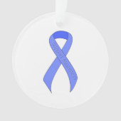 Blue Ribbon Support Awareness Ornament (voorkant)