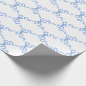 Blue Ribbon Trellis Cadeaupapier (Hoek)