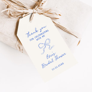 Blue Ribbon Vrijgezellenfeest Cadeaulabel