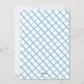 Blue Ribbon Watercolor Baby Boy Carte de vacances (Dos)