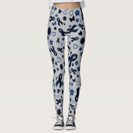 Blue Ribbons Multi...RA Leggings
