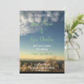 Blue Ridge bruiloft uitnodiging (Staand voorkant)