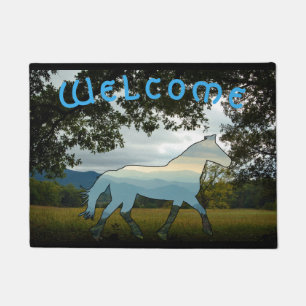 Blue Ridge Horse Cades Cove Deurmat