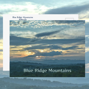 Blue Ridge Mountains Asheville North Carolina Briefkaart