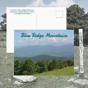 Blue Ridge Mountains - Bearwallow Mountain NC Briefkaart