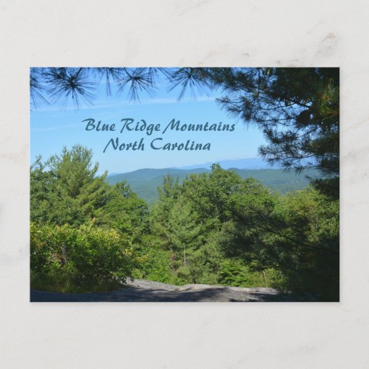 Blue Ridge Mountains Big Glassy Mt North Carolina Briefkaart (Voorkant)