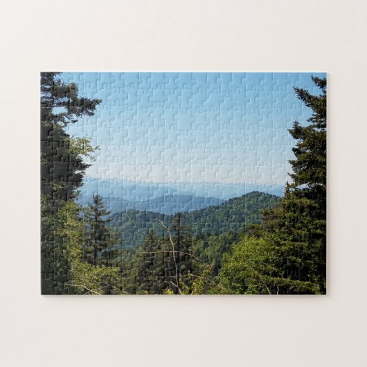 Blue Ridge Mountains bij Cherokee, North Carolina Legpuzzel (Horizontaal)