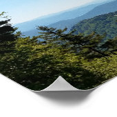 Blue Ridge Mountains bij Cherokee, North Carolina Poster (Hoek)