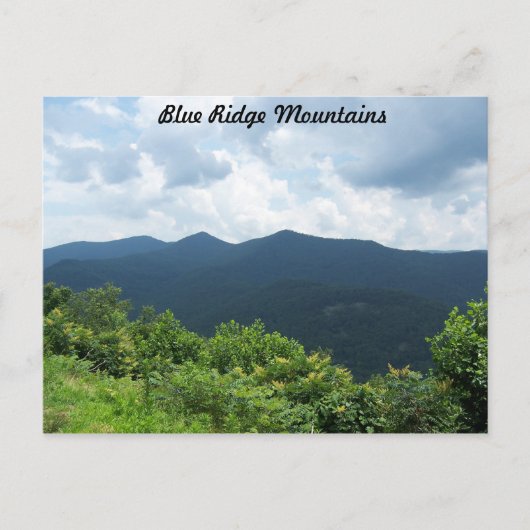 Blue Ridge Mountains Briefkaart (Voorkant)