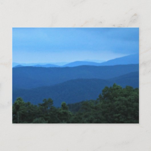 Blue Ridge Mountains Briefkaart (Voorkant)