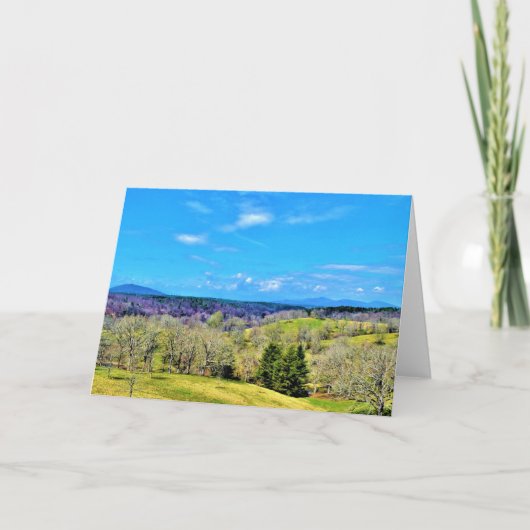 Blue Ridge Mountains, carte (Devant)