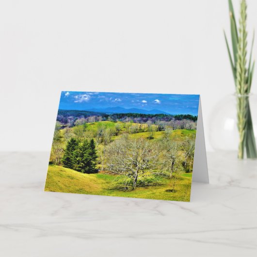 Blue Ridge Mountains, carte (Devant)