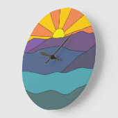 Blue Ridge Mountains Clock Grote Klok (Hoek)