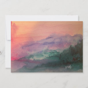 Blue Ridge Mountains Flat-kaart Aankondiging